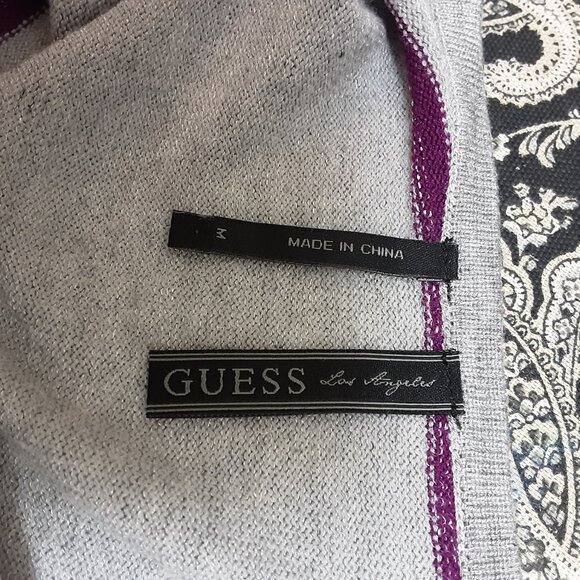 Guess Sweater, Gray, Purple Bling - Picture 6 of 7